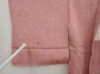 Photo6: 6826T02z550 Vintage Japanese Kimono Silk HAORI Flower Rosy brown (6)