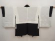 Photo6: 6826T03z560 Vintage Japanese Kimono Silk HAORI Peacock Black (6)