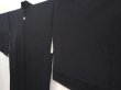 Photo2: 6826T05z620 Vintage Japanese Kimono Silk HAORI Peony Black (2)