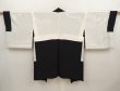 Photo7: 6826T05z620 Vintage Japanese Kimono Silk HAORI Peony Black (7)