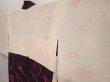 Photo7: 6826T06z550 Vintage Japanese Kimono Silk HAORI Flower Dark purple (7)