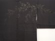 Photo3: 6826T09z500 Vintage Japanese Kimono Silk HAORI Leaf Black (3)