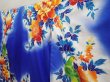 Photo2: 6826T12z1630  Japanese Kimono Synthetic KAKESHITA FURISODE Peony (2)
