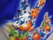Photo3: 6826T12z1630  Japanese Kimono Synthetic KAKESHITA FURISODE Peony (3)