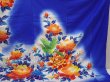Photo7: 6826T12z1630  Japanese Kimono Synthetic KAKESHITA FURISODE Peony (7)