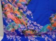 Photo6: 6826T13z1630  Japanese Kimono Synthetic KAKESHITA FURISODE Pheasant Blue (6)