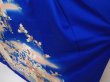 Photo4: 6826T14z1040  Japanese Kimono Silk FURISODE Peacock Oriental blue (4)