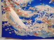 Photo6: 6826T14z1040  Japanese Kimono Silk FURISODE Peacock Oriental blue (6)