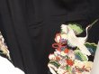 Photo4: 6827T03z750 Antique Japanese Kimono Silk TOMESODE Flying crane Black (4)