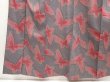 Photo4: 6827T05z690 Vintage Japanese Kimono Silk TSUMUGI Butterfly Gray (4)