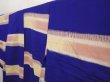 Photo2: 6827T06z760 Vintage Japanese Kimono Silk TSUMUGI  Dark lavender blue (2)