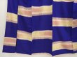 Photo4: 6827T06z760 Vintage Japanese Kimono Silk TSUMUGI  Dark lavender blue (4)