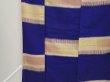 Photo7: 6827T06z760 Vintage Japanese Kimono Silk TSUMUGI  Dark lavender blue (7)