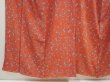 Photo4: 6827T08z630 Vintage Japanese Kimono Silk KOMON Aoi Orange-Red (4)