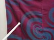 Photo6: 6827T09z620 Vintage Japanese Kimono Silk OMESHI Stream Wine red (6)