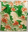 Photo1: 6827T12z1130 Vintage Japanese Kimono Silk FURISODE Chrysanthemum Green (1)