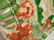 Photo3: 6827T12z1130 Vintage Japanese Kimono Silk FURISODE Chrysanthemum Green (3)