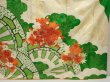 Photo7: 6827T12z1130 Vintage Japanese Kimono Silk FURISODE Chrysanthemum Green (7)