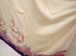 Photo4: 6827T13z1130 Vintage Japanese Kimono Silk FURISODE Royal cart Dark lavender (4)