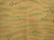 Photo3: 6901T01z620 Vintage Japanese Kimono Silk HAORI Flower Yellow ochre (3)