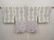 Photo6: 6901T06z440 Vintage Japanese Kimono Silk SHIBORI HAORI Plum blossom Lavender (6)