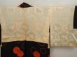 Photo8: 6901T07z550 Vintage Japanese Kimono Silk HAORI Yukiwa Black (8)