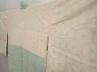Photo5: 6901T08z520 Vintage Japanese Kimono Silk SHIBORI HAORI Flower Mint green (5)