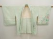 Photo6: 6901T08z520 Vintage Japanese Kimono Silk SHIBORI HAORI Flower Mint green (6)