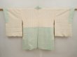 Photo7: 6901T08z520 Vintage Japanese Kimono Silk SHIBORI HAORI Flower Mint green (7)