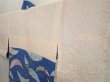 Photo7: 6901T09z550 Vintage Japanese Kimono Silk HAORI Flowers Oriental blue (7)