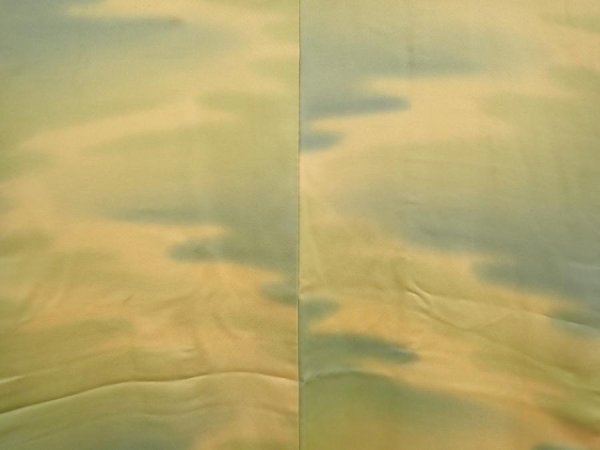 Photo3: 6901T10z480 Vintage Japanese Kimono Silk HAORI  Straw yellow (3)