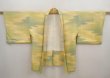 Photo6: 6901T10z480 Vintage Japanese Kimono Silk HAORI  Straw yellow (6)