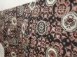 Photo2: 6901T12z650 Vintage Japanese Kimono Silk MEISEN KOMON  Black (2)