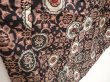 Photo3: 6901T12z650 Vintage Japanese Kimono Silk MEISEN KOMON  Black (3)