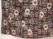 Photo4: 6901T12z650 Vintage Japanese Kimono Silk MEISEN KOMON  Black (4)