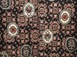 Photo5: 6901T12z650 Vintage Japanese Kimono Silk MEISEN KOMON  Black (5)