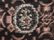 Photo6: 6901T12z650 Vintage Japanese Kimono Silk MEISEN KOMON  Black (6)
