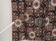 Photo7: 6901T12z650 Vintage Japanese Kimono Silk MEISEN KOMON  Black (7)