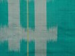 Photo5: 6901T13z570 Vintage Japanese Kimono Silk MEISEN KOMON Kasuri Green-Blue (5)