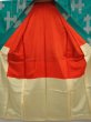 Photo8: 6901T13z570 Vintage Japanese Kimono Silk MEISEN KOMON Kasuri Green-Blue (8)