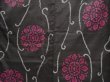 Photo5: 6901T15z560 Vintage Japanese Kimono Silk MEISEN KOMON Black (5)