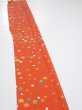 Photo3: 2H07z40  Japanese Kimono Silk  FABRIC Maple Orange-Red 58.7x7.1 (3)