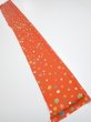 Photo5: 2H08z40  Japanese Kimono Silk  FABRIC Maple Orange-Red 58.7x7.1 (5)