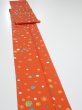 Photo3: 2H09z60  Japanese Kimono Silk  FABRIC Maple Orange-Red 83.5x7.1 (3)