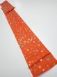 Photo4: 2H09z60  Japanese Kimono Silk  FABRIC Maple Orange-Red 83.5x7.1 (4)