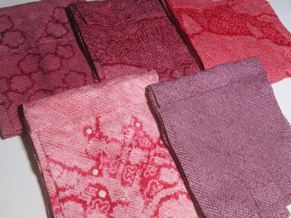 Photo5: SUSH01z10  Japanese Kimono Silk SHIBORI HAORI 20pcs FREE SHIPPING (5)