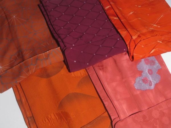 Photo4: SUHG02z14  Japanese Kimono Silk SHIBORI HAORI 25pcs FREE SHIPPING (4)