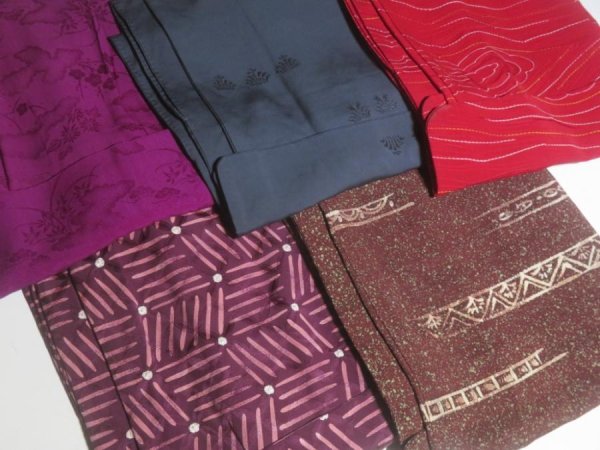 Photo6: SUHG03z14  Japanese Kimono Silk SHIBORI HAORI 25pcs FREE SHIPPING (6)