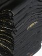Photo1: SUSG02z14  Japanese Kimono Silk BLACK HAORI 25pcs FREE SHIPPING (1)