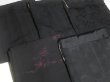 Photo2: SUSG02z14  Japanese Kimono Silk BLACK HAORI 25pcs FREE SHIPPING (2)